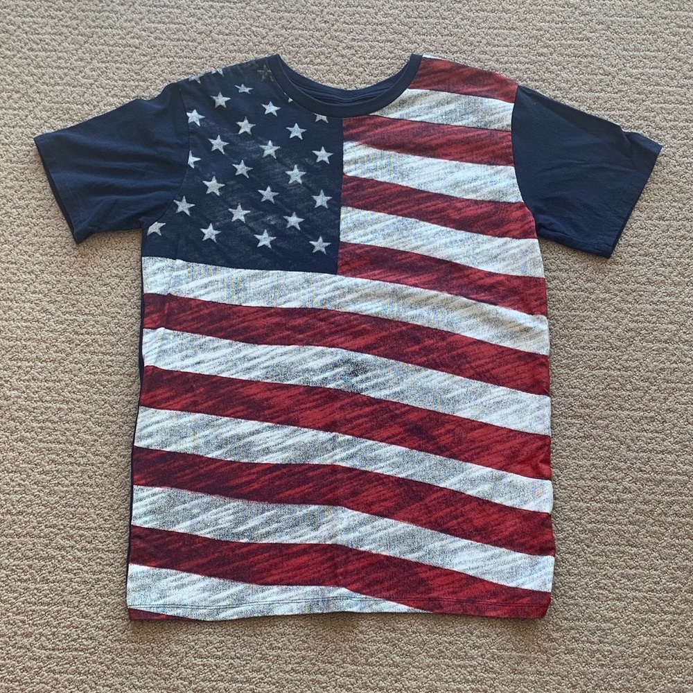 Children’s Place Navy American Flag T-Shirt